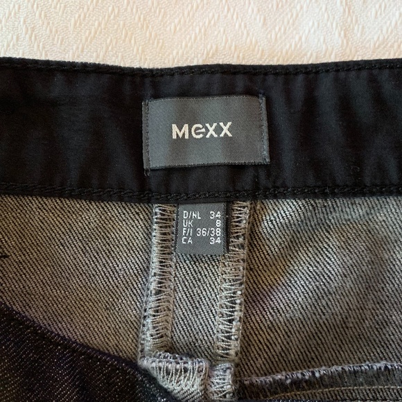 Mexx High Waist Jean Skirt, Size 34, Black Jean - Picture 11 of 13